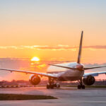 Flying off into the sunset